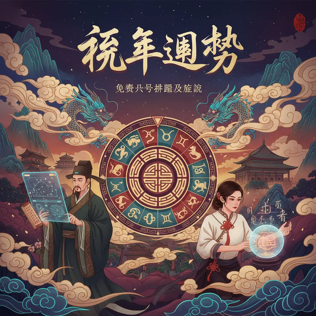 免費八字排盤及解說 - 流年運勢