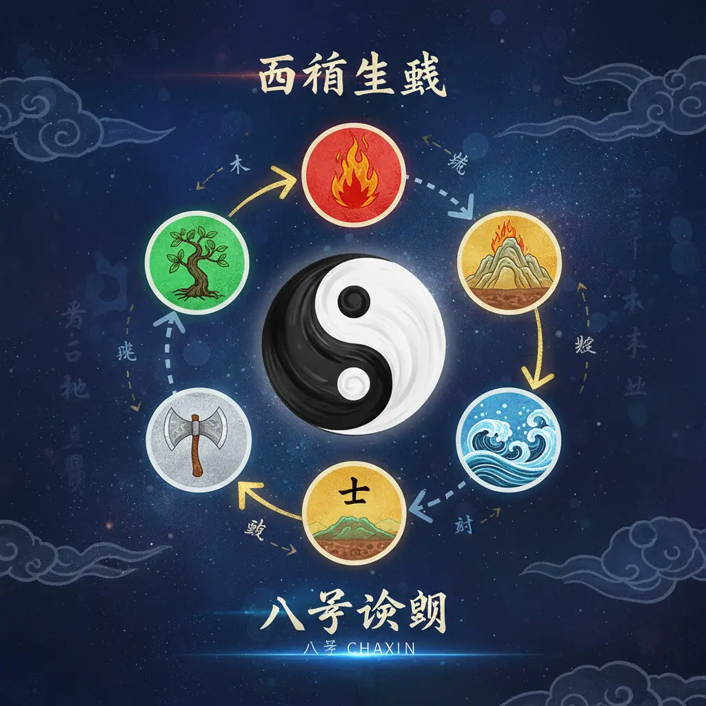 八字查詢 - 五行生剋