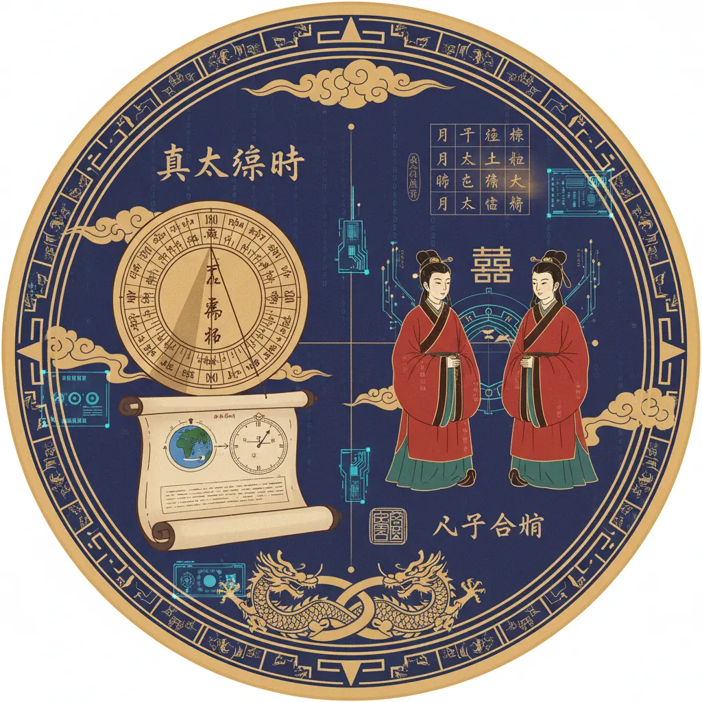 八字合婚 - 真太陽時