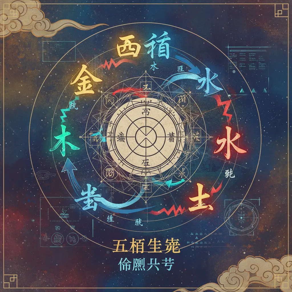 命盤八字 - 五行生剋