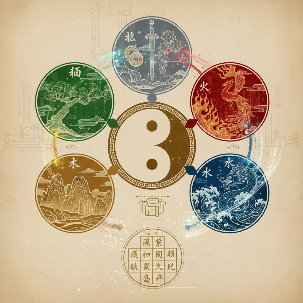 命盤八字 - 五行結構